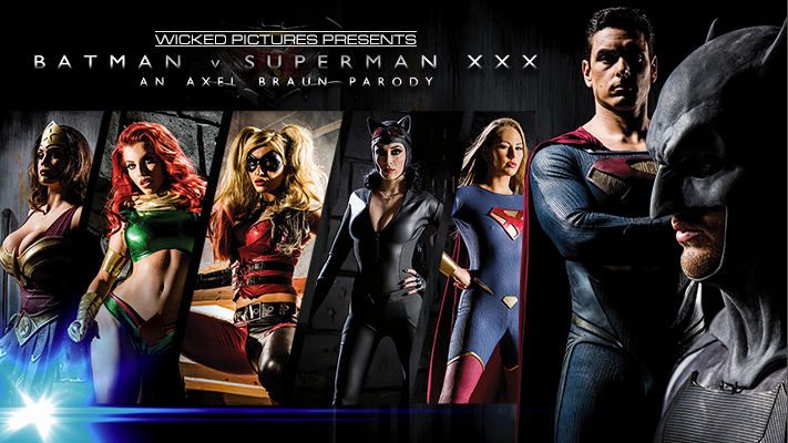 蝙蝠侠V超人XXX--阿克塞尔-布劳恩的色情模仿电影 一部基于DC漫画的超级英雄电影的西部成人视频电影。