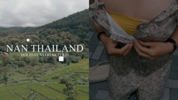 泰国色情片剪辑风格 - SEX VLOG： 超越自然的旅行，黑暗降临后他们在浴室里一起玩耍。戴眼镜的美女要跪下来，吸吮她的嘴唇，直到它们完全被打破。